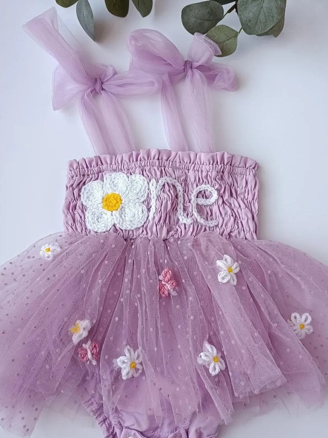 SALE Purple Tutu Dress 12-18m