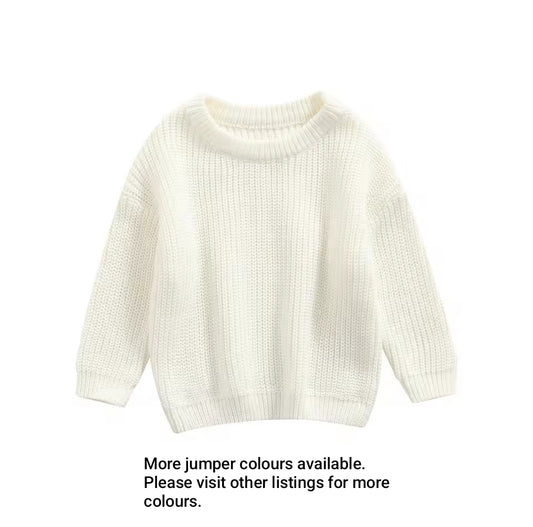 BER White Oversized Jumper