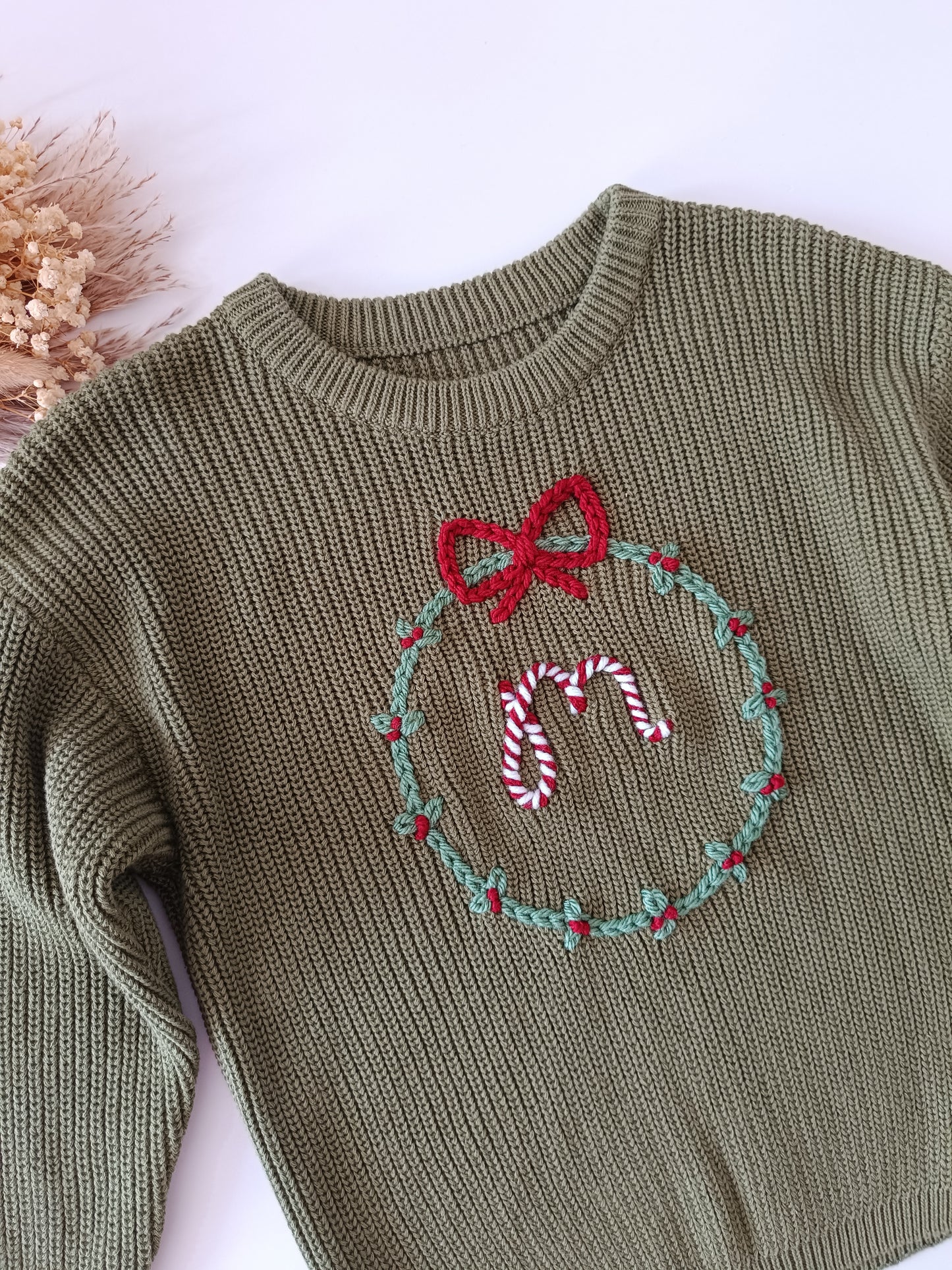 Christmas Pine Name Oversized Jumper