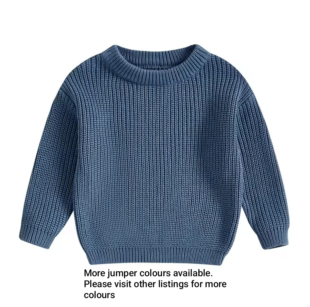 Denim Blue Oversized Jumper - Multicolours available