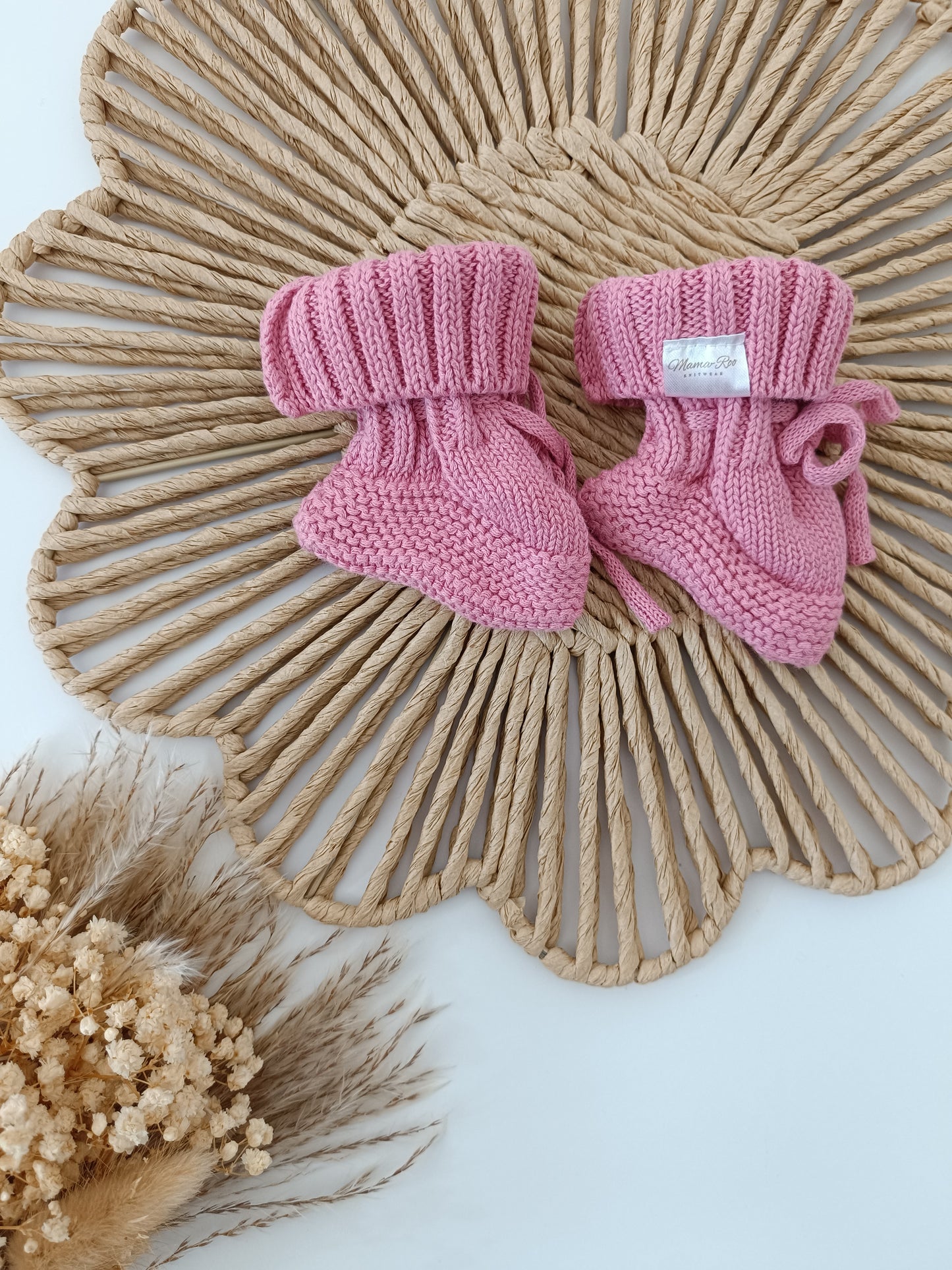 Knitted Booties / Socks | Dusky Pink