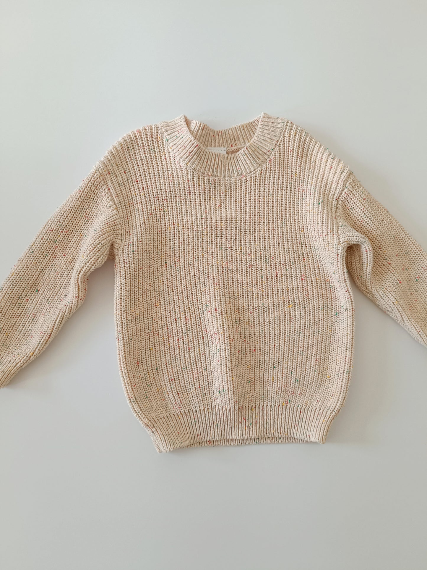 LAST ONE Cream Confetti Jumper 12-18m