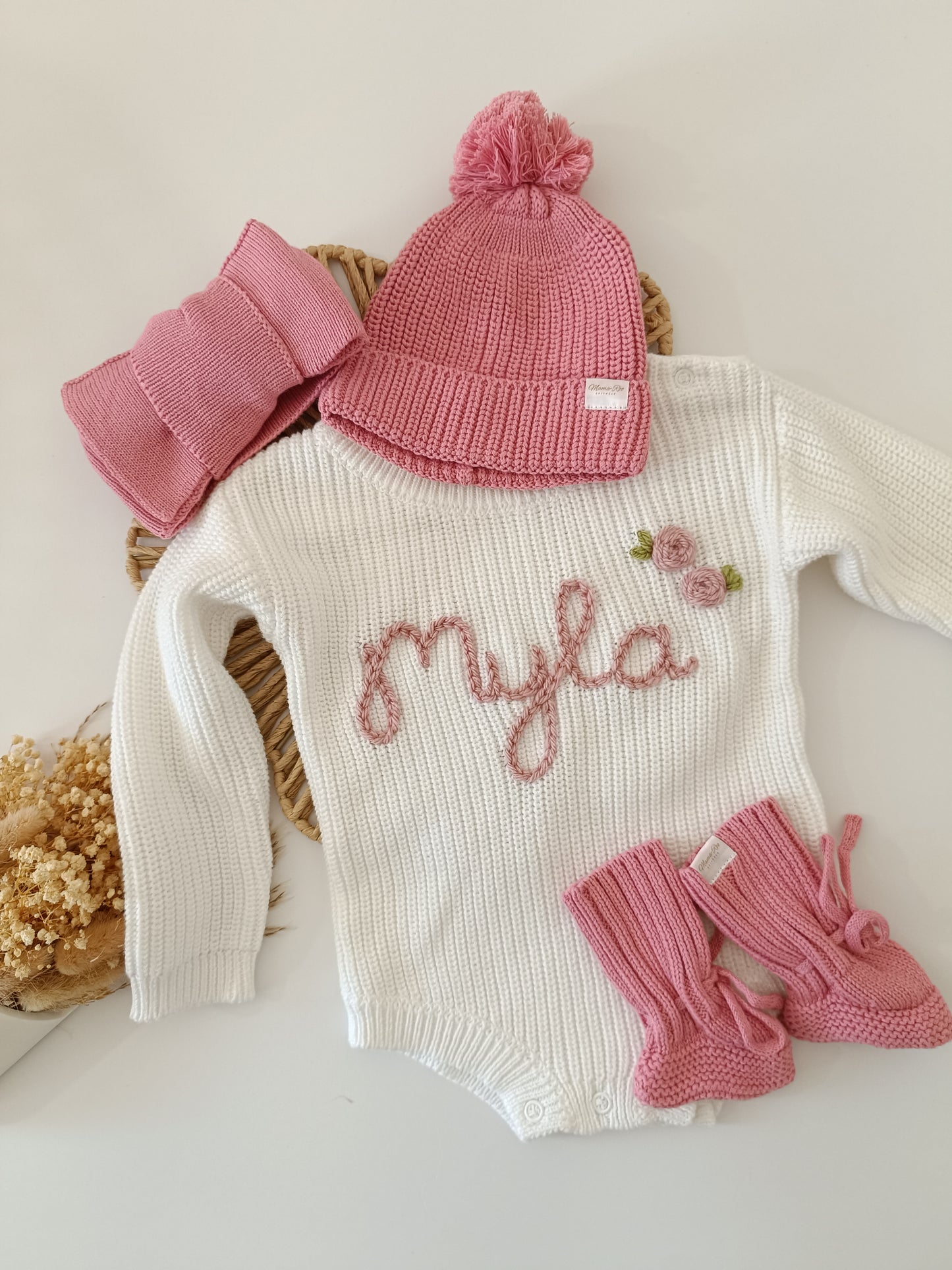Personalised Organic Cotton White Romper