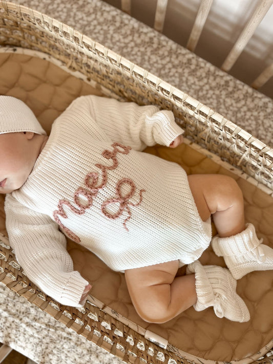 Personalised Organic Cotton White Romper