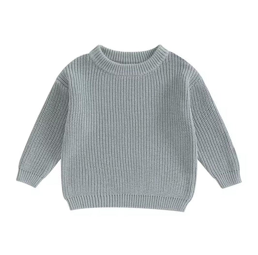 Grey Blue Oversized Jumper - Multicolours available