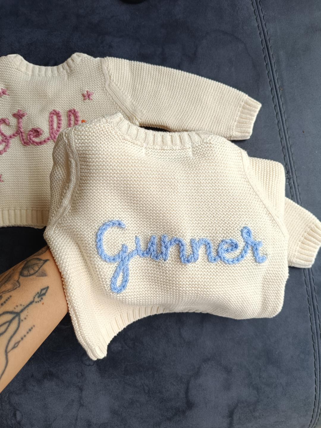 Personalised Christmas Cream Cardigan