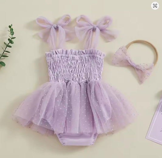 SALE Purple Tutu Dress 12-18m