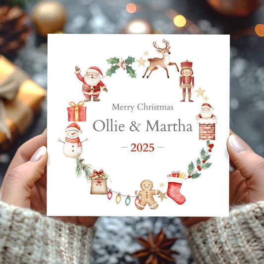 Personalised Child Christmas Card|1st Christmas Card for Kids |2025 Christmas Card | Christmas Card for Son and Daughter