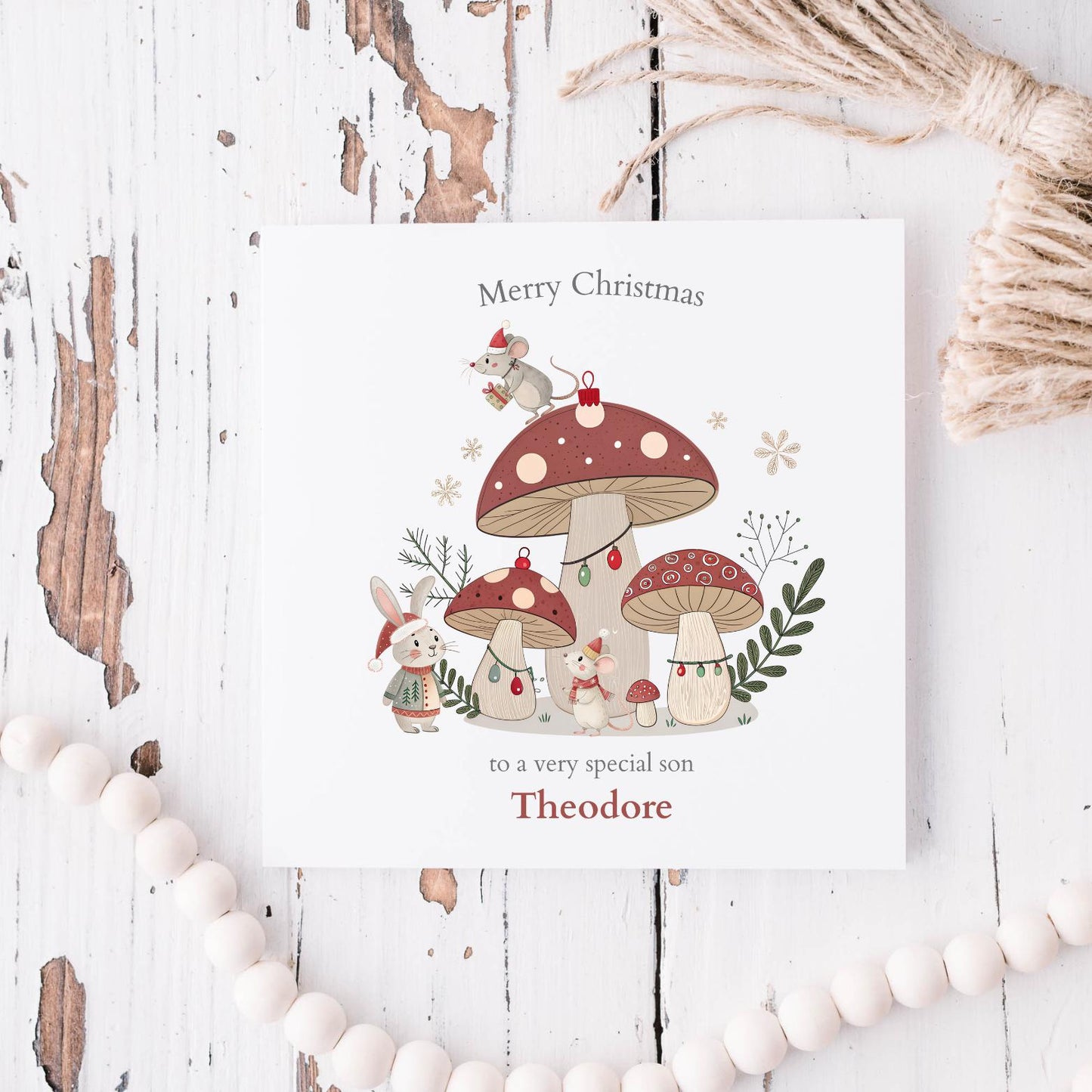 Personalised Son Christmas Card| First Christmas Card for Son |2025 Christmas Card | Christmas Card for Grandson, Nephew