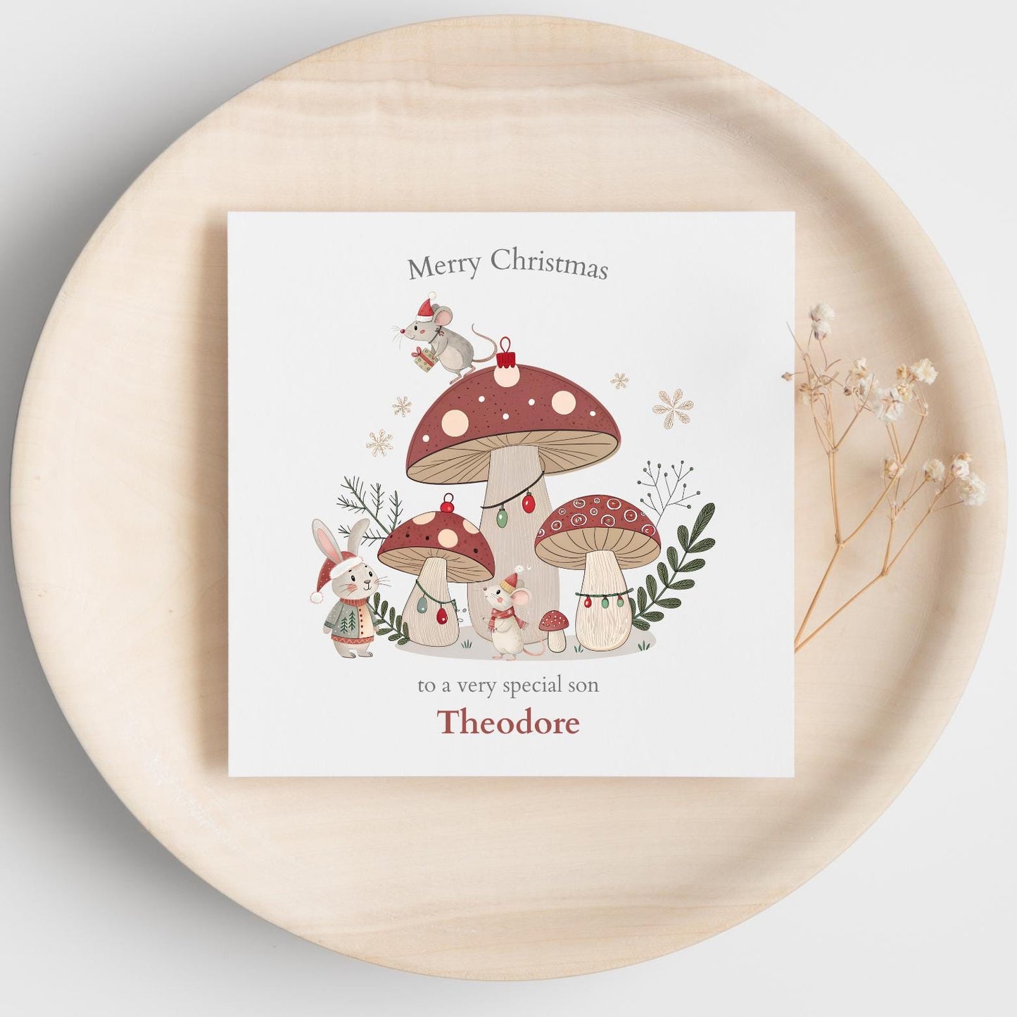 Personalised Son Christmas Card| First Christmas Card for Son |2025 Christmas Card | Christmas Card for Grandson, Nephew
