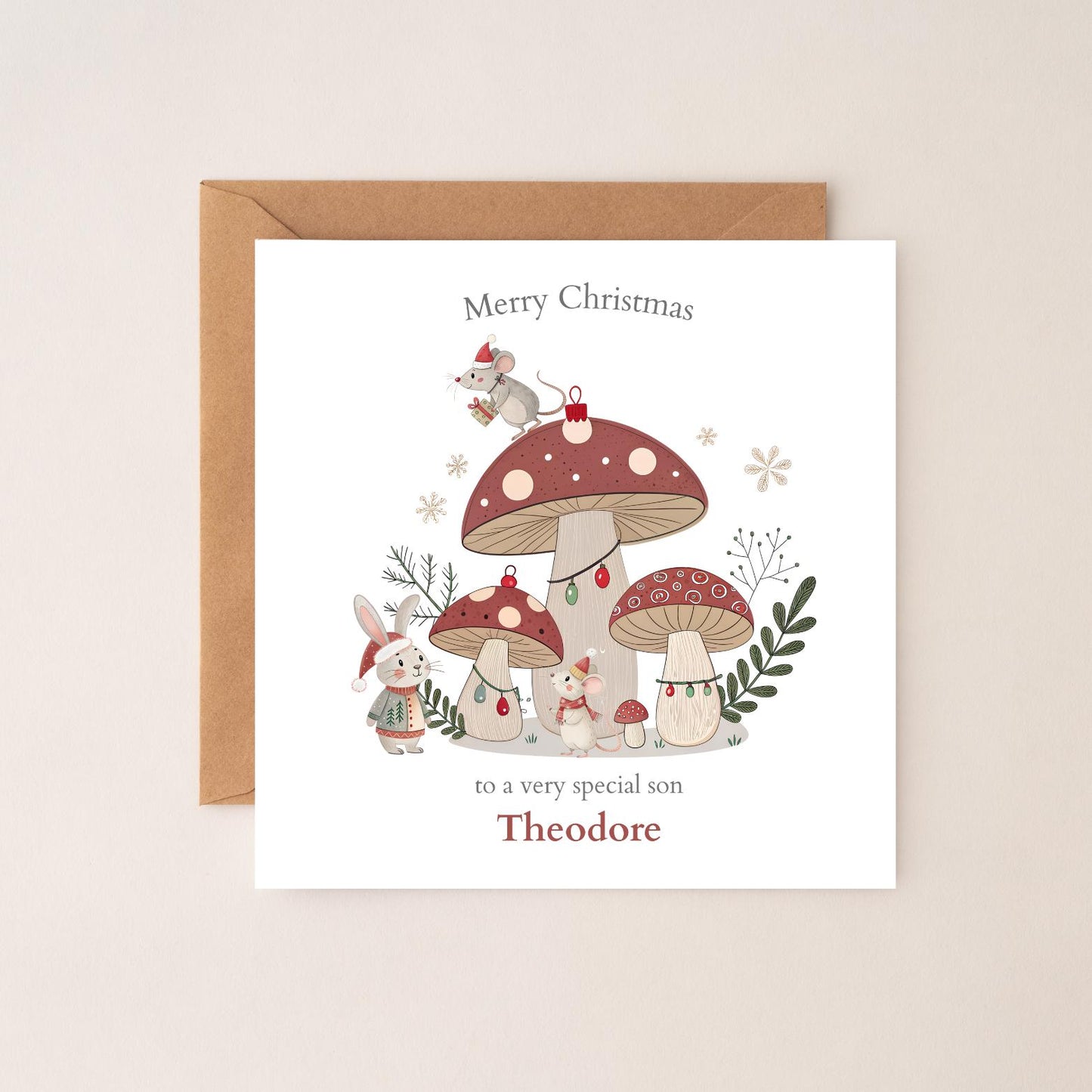 Personalised Son Christmas Card| First Christmas Card for Son |2025 Christmas Card | Christmas Card for Grandson, Nephew
