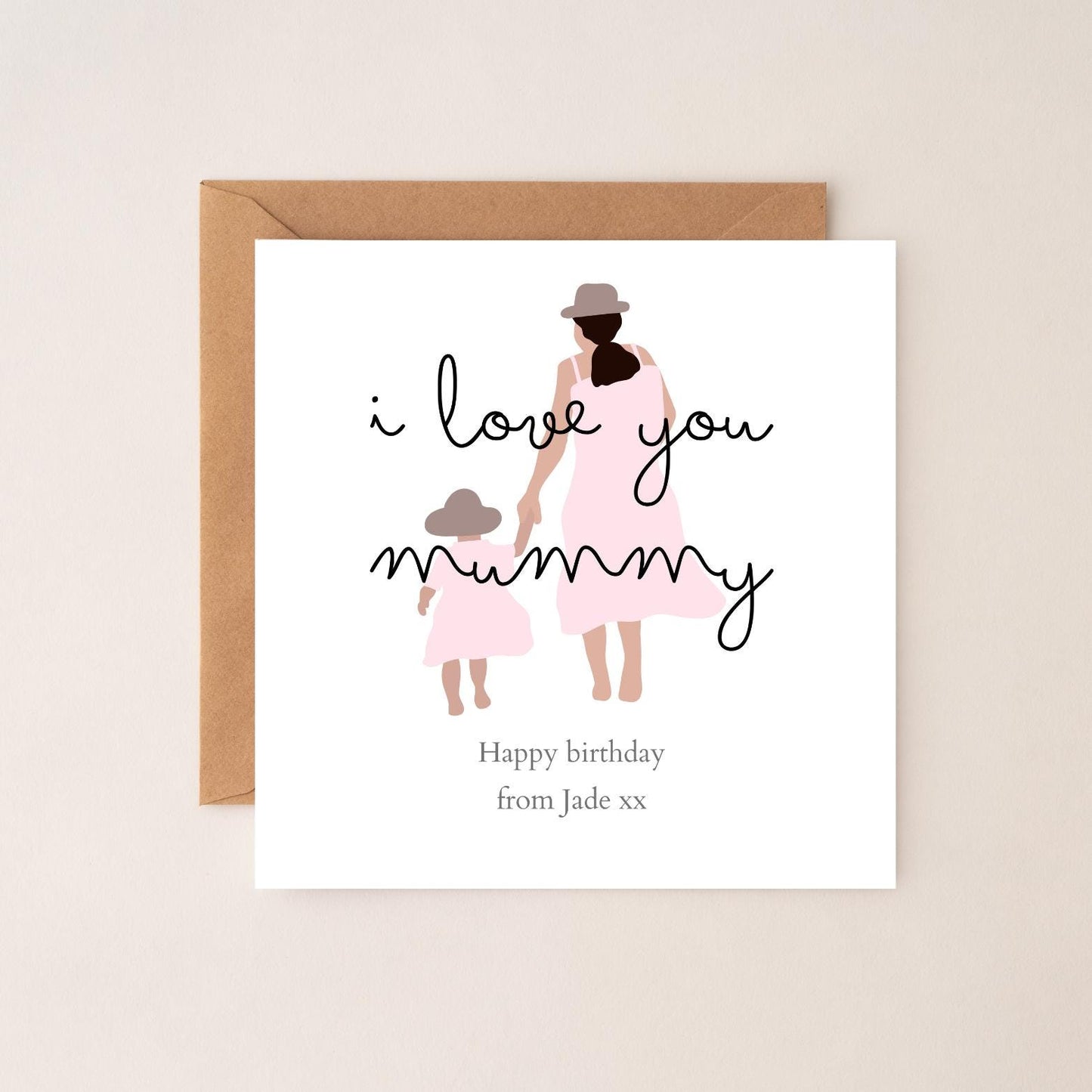 Personalised Mum Birthday Card| I love you mummy card | First Personalised Birthday Card for her, Mum, Grandma, Nana, Any Relation
