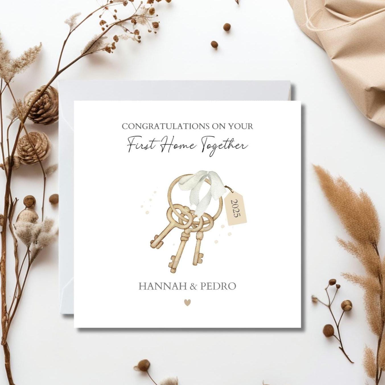 Personalised New Home Card, Happy New Home Card, First Home Together Card Very First Home Card, Forever Home Card, Neutral New Home Card