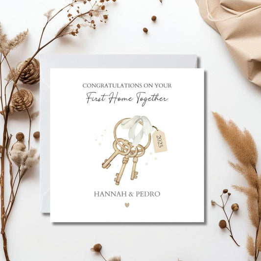 Personalised New Home Card, Happy New Home Card, First Home Together Card Very First Home Card, Forever Home Card, Neutral New Home Card