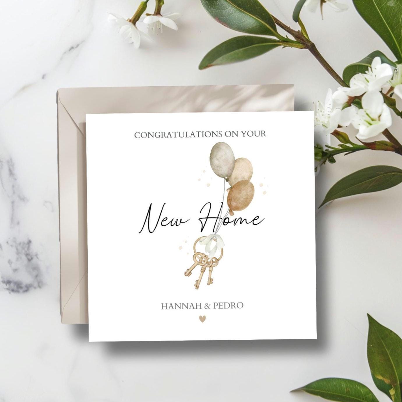 Personalised Forever Home Card, Happy Dream Home Card, First Home Together Card, Forever Home Card, Neutral New Home Card