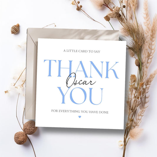 A Little Card to Say a Big Thank You, Friend Thank You Card, Wedding Thank You Card, Teacher Thank You Card,Colour options