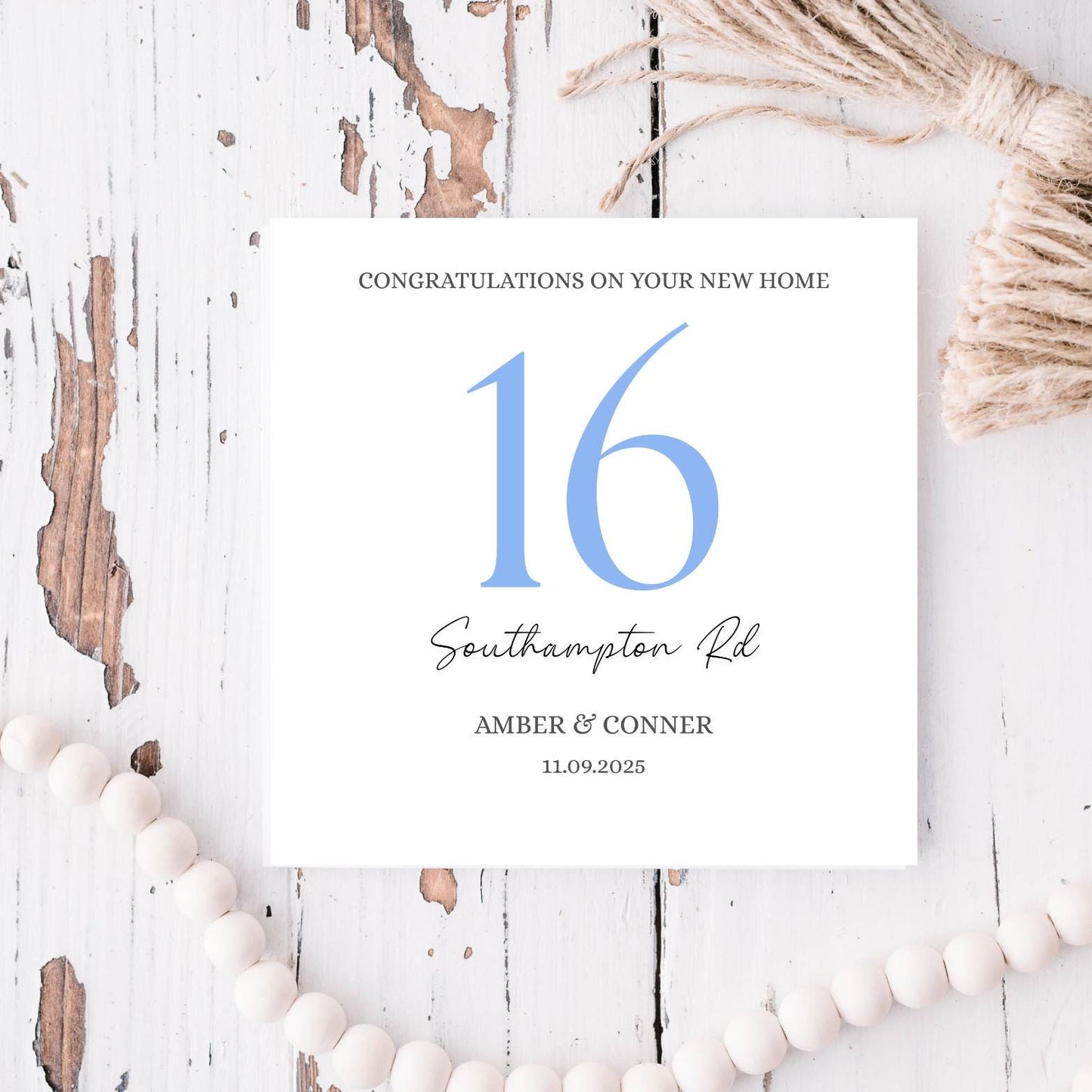 Personalised First New Home Card, Congratulations on your First Home Card, First Home Together Card, Happy 1st Home Card, Colour Options