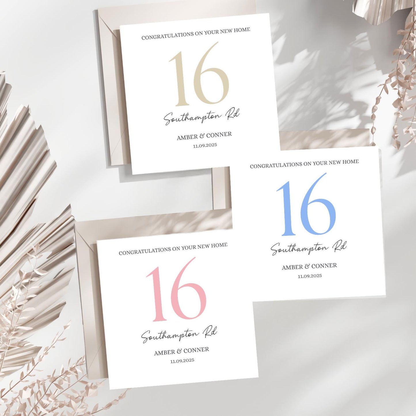 Personalised First New Home Card, Congratulations on your First Home Card, First Home Together Card, Happy 1st Home Card, Colour Options