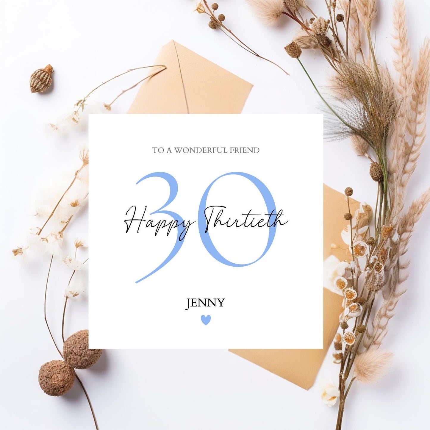 Personalised 60th Birthday Card, Calligraphy Birthday Card,60 Birthday card for her,60 Birthday card for him, Elegant Sixtieth Birthday Card