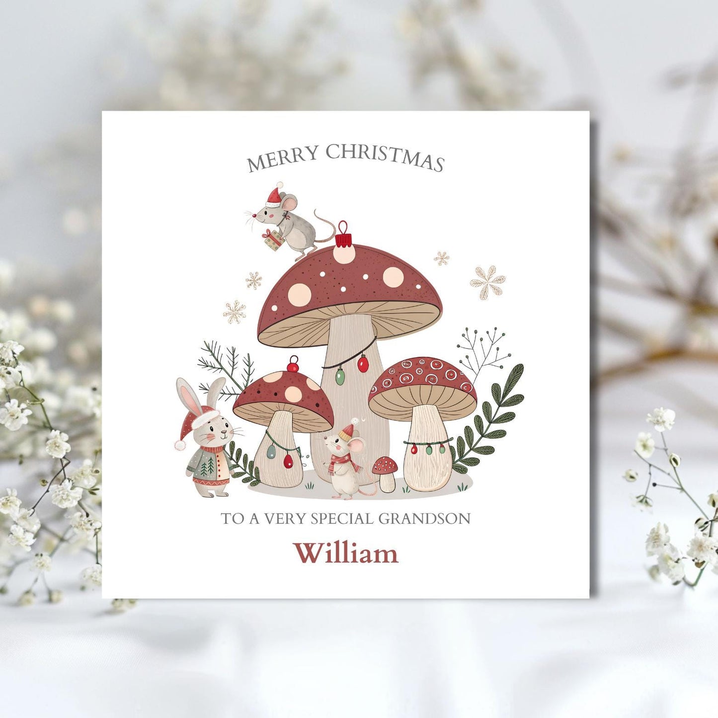 Personalised Grandson Christmas Card| Christmas Card for Grandson|2025 Christmas Card | Christmas Card for Son, Nephew
