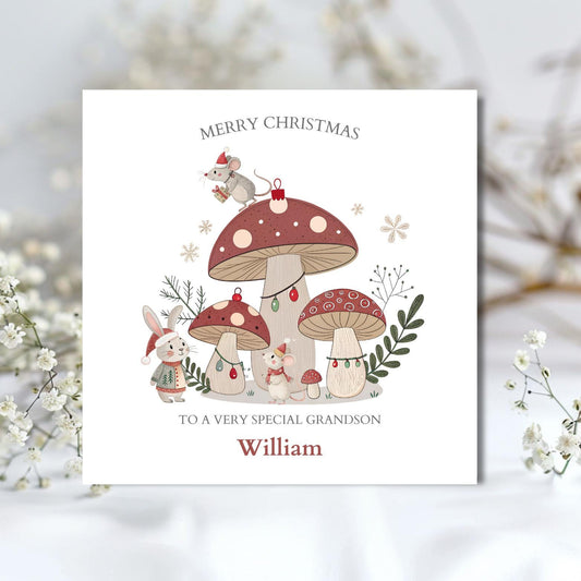 Personalised Grandson Christmas Card| Christmas Card for Grandson|2025 Christmas Card | Christmas Card for Son, Nephew