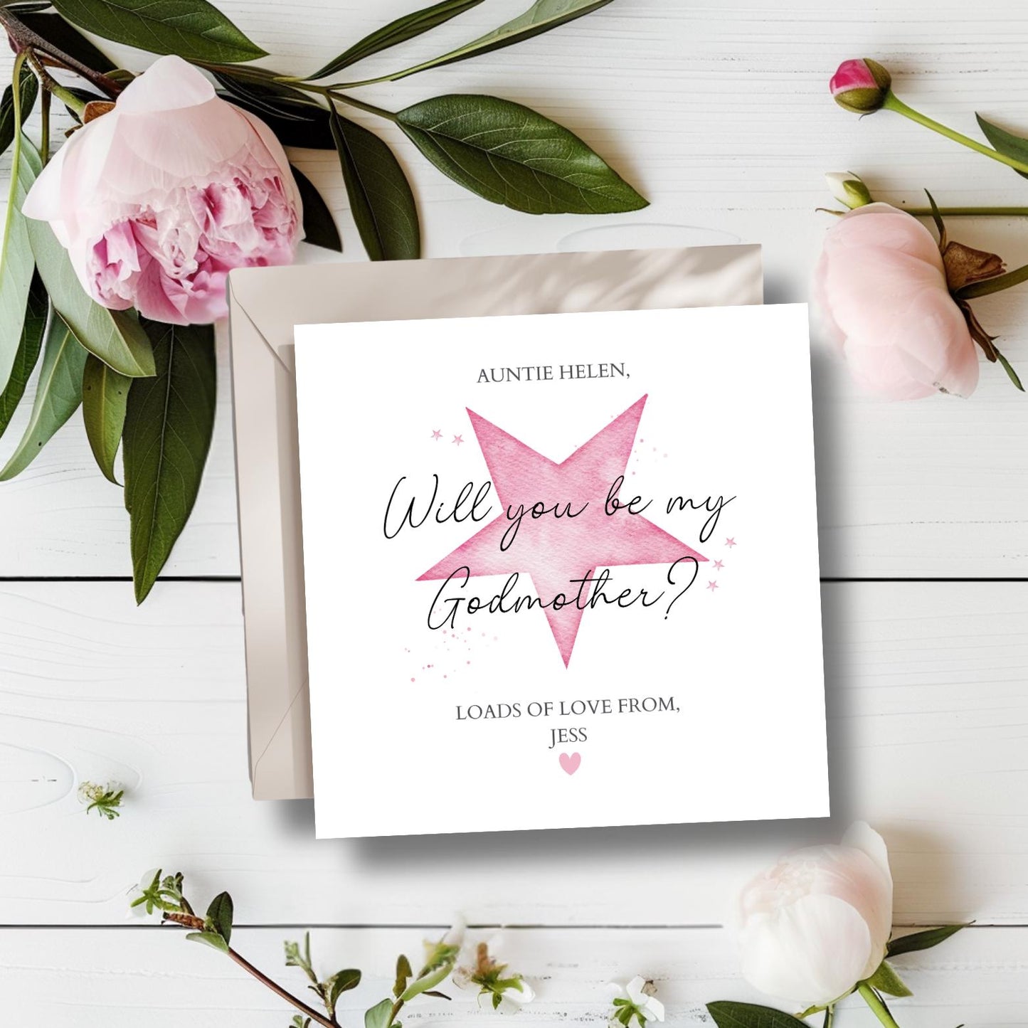 Personalised Will you be my Godfather, Godmother, Godparents Card, Godparent Proposal Card, Godmother Proposal Card, Godfather Proposal card