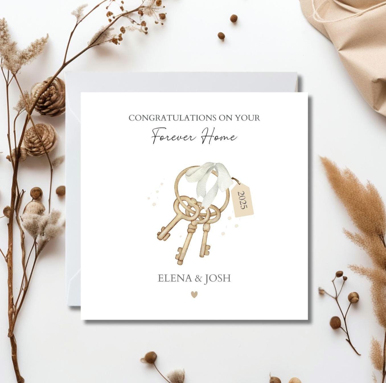 Personalised New Home Card, Happy New Home Card, First Home Together Card Very First Home Card, Forever Home Card, Neutral New Home Card