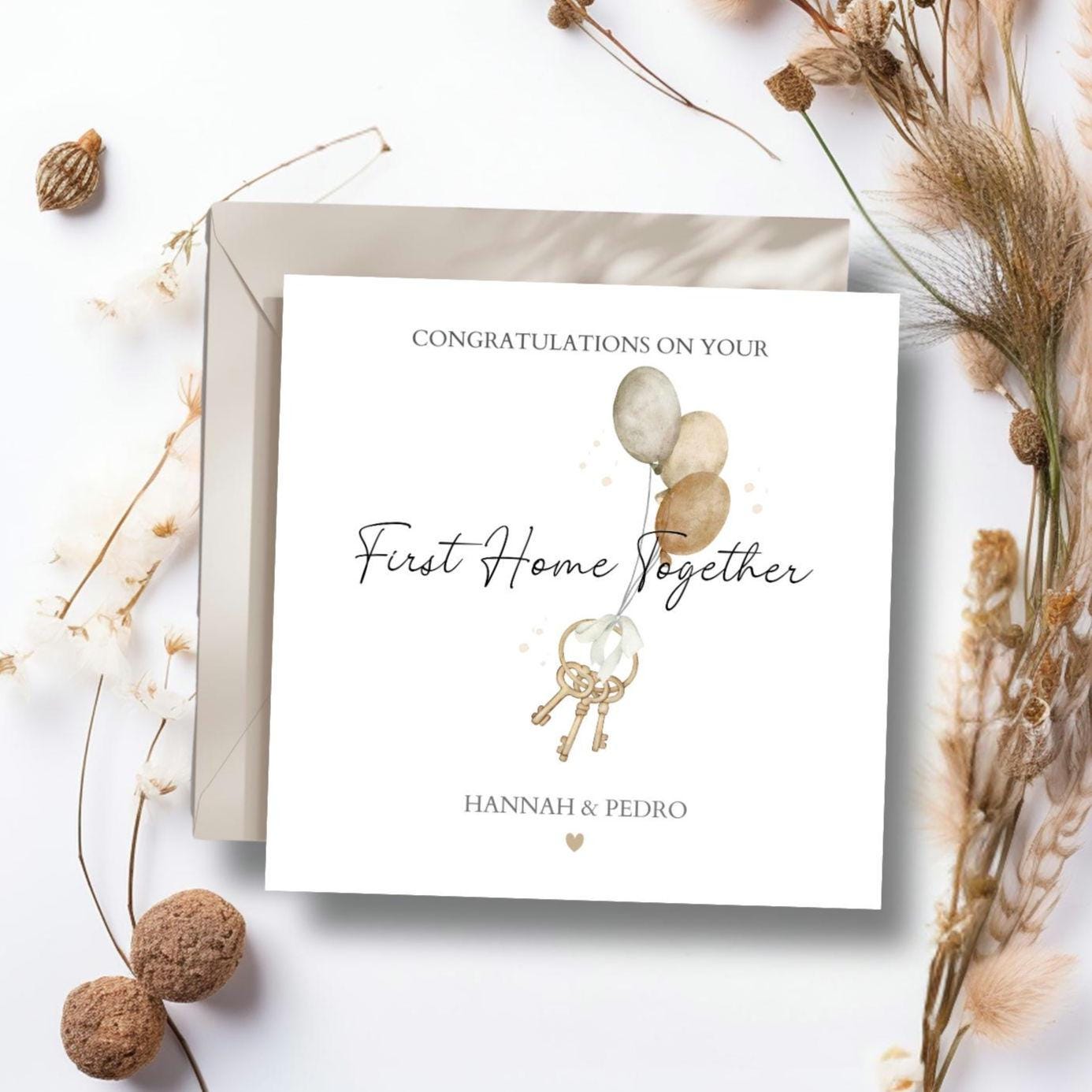 Personalised New Home Card, Happy New Home Card, First Home Together Card Very First Home Card, Forever Home Card, Neutral New Home Card