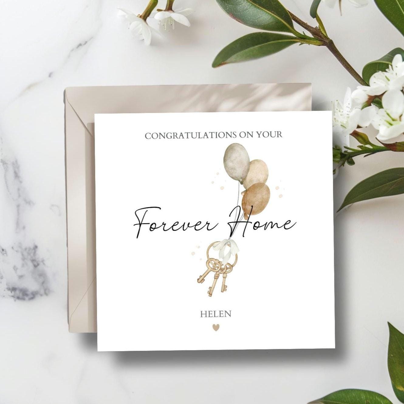 Personalised New Home Card, Happy New Home Card, First Home Together Card Very First Home Card, Forever Home Card, Neutral New Home Card