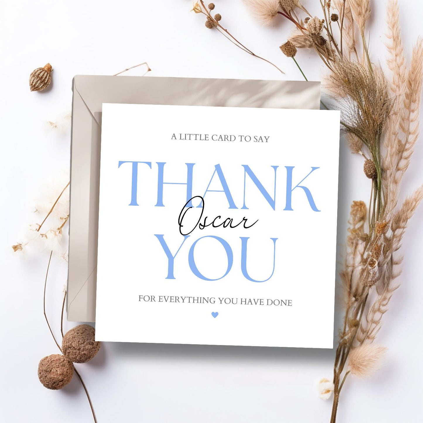 A Little Card to Say a Big Thank You, Friend Thank You Card, Wedding Thank You Card, Teacher Thank You Card,Colour options