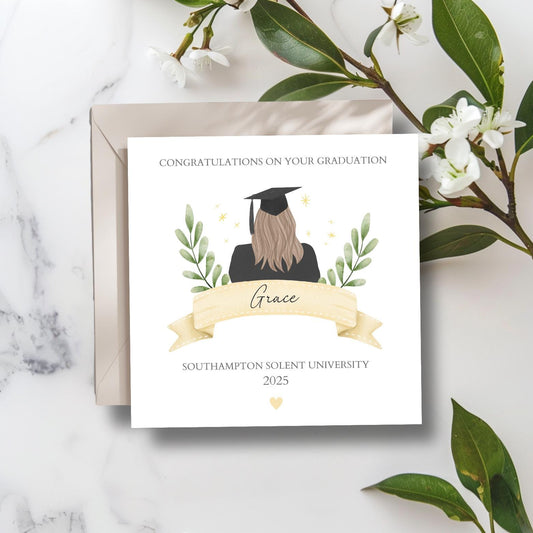 Personalised Graduation Card, Congratulations on Your Graduation Card, You Did itCard, University Graduation Card For Her and Him