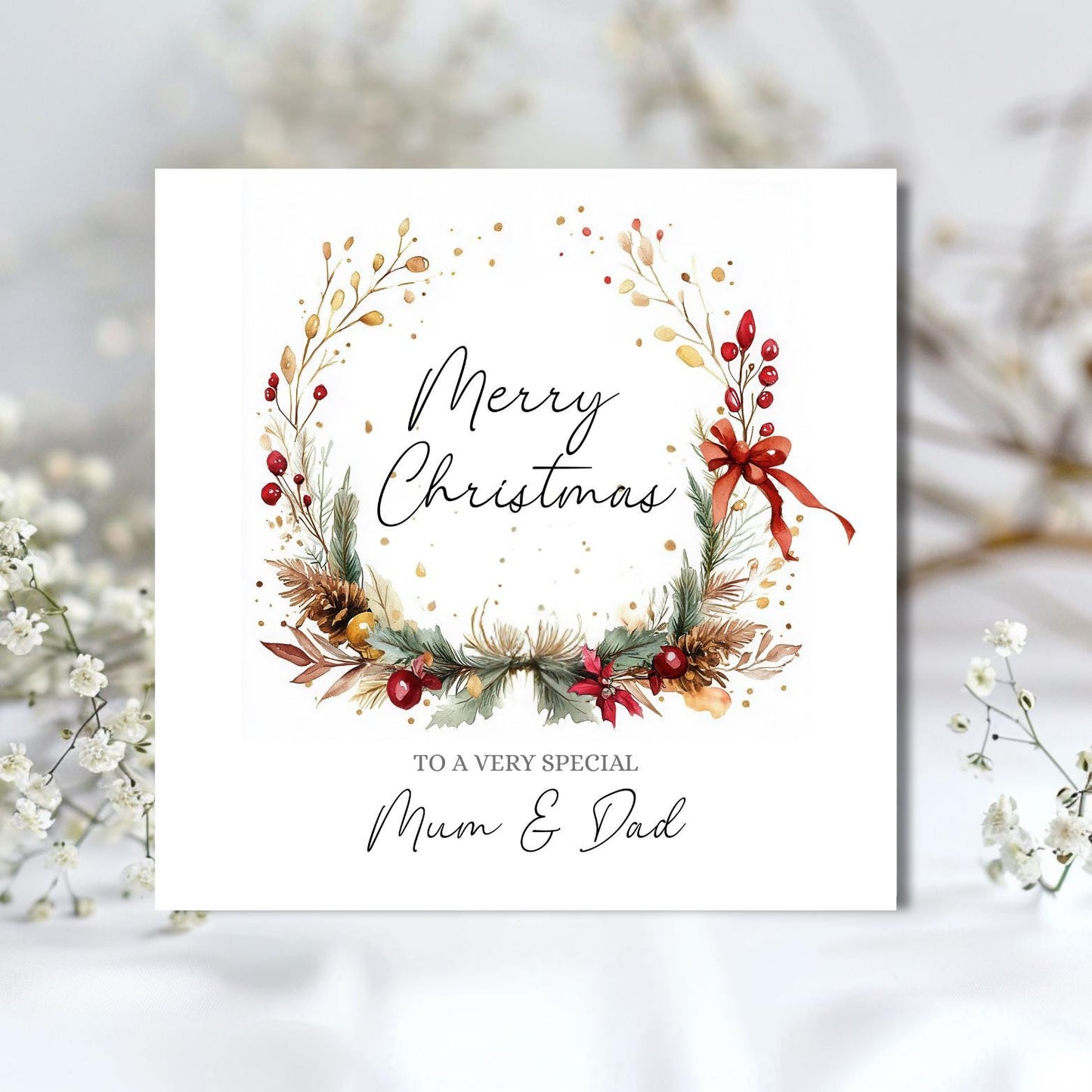 Personalised Special Couple Christmas Card, Couple Friend Christmas Card, Xmas Card Daughter, Son, In Law's Any Relation