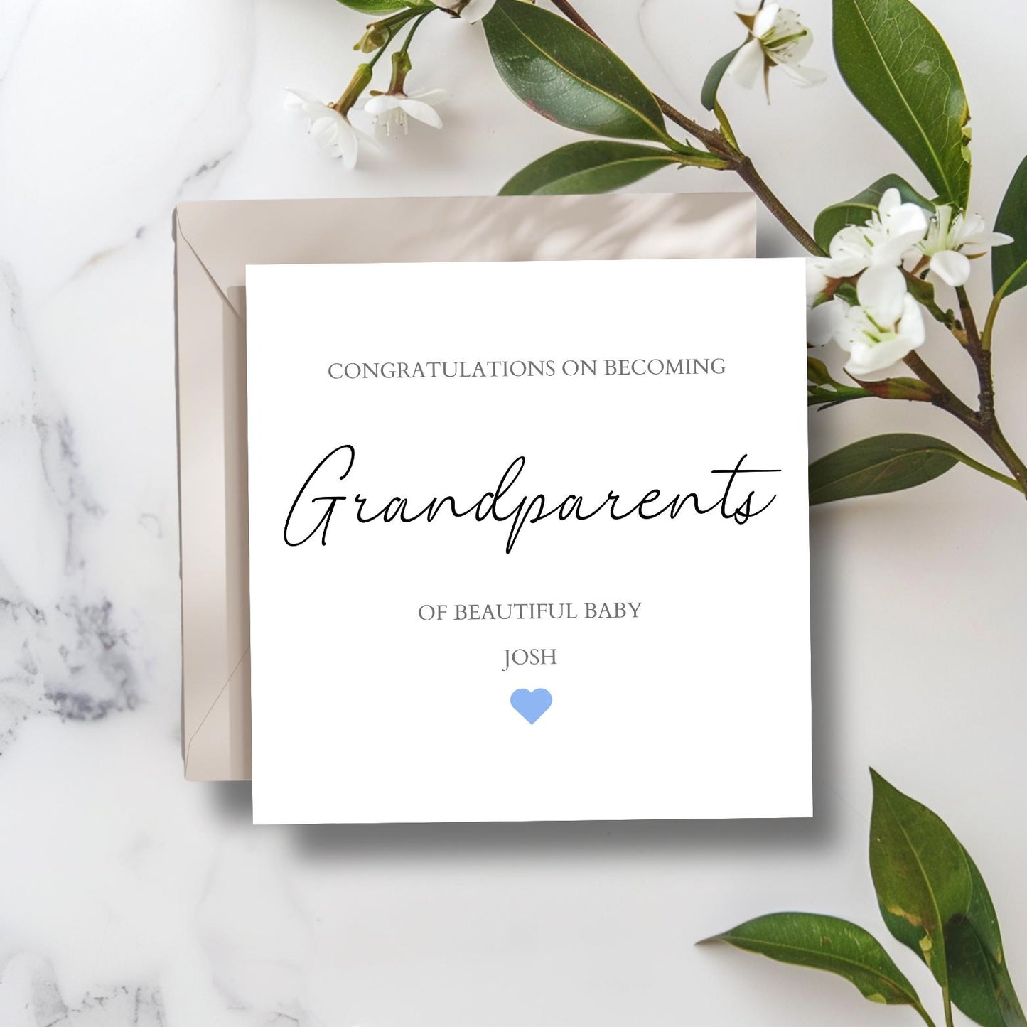 Personalised New Grandparents Card, Personalised New Grandparent Card, Congratulations on becoming grandparents card, Grandma, Grandpa Card