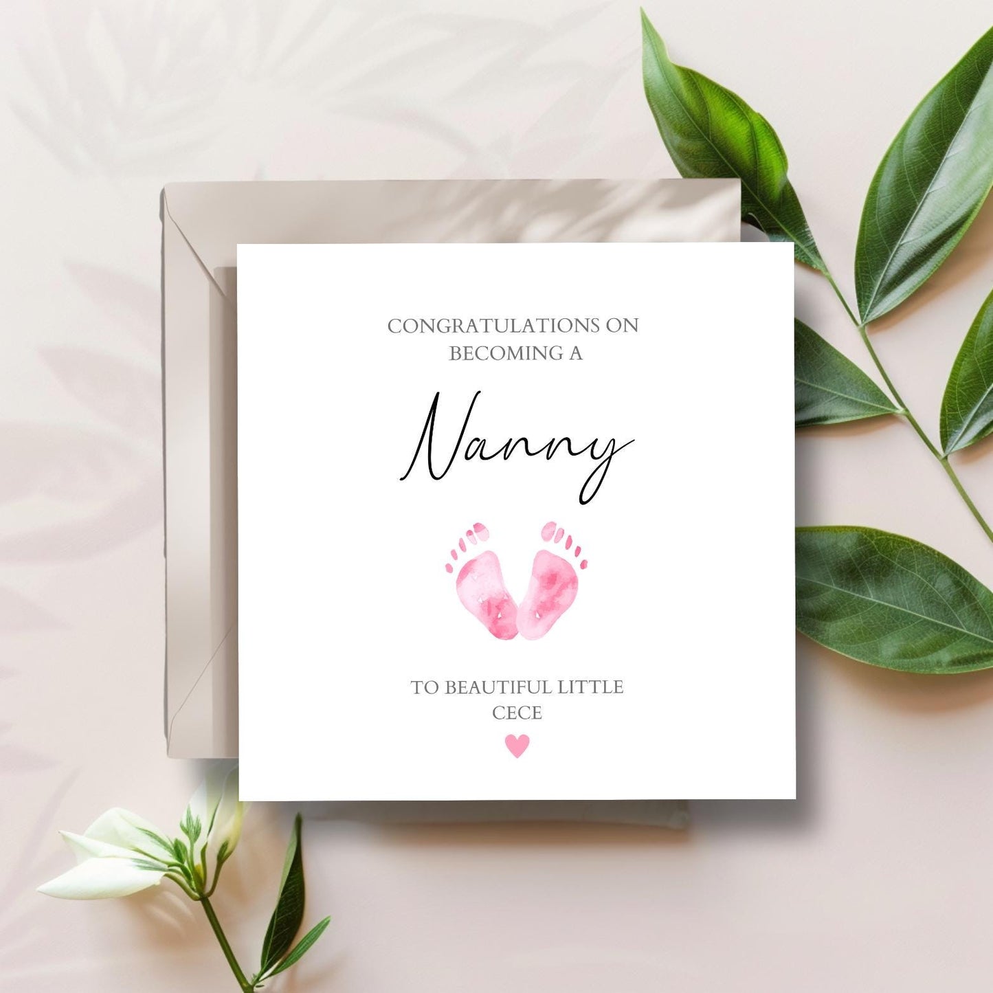 Personalised New Great Grandmother Card, Personalised New Grandma Card, Congratulations on becoming grandparents card, Grandma, Grandpa Card