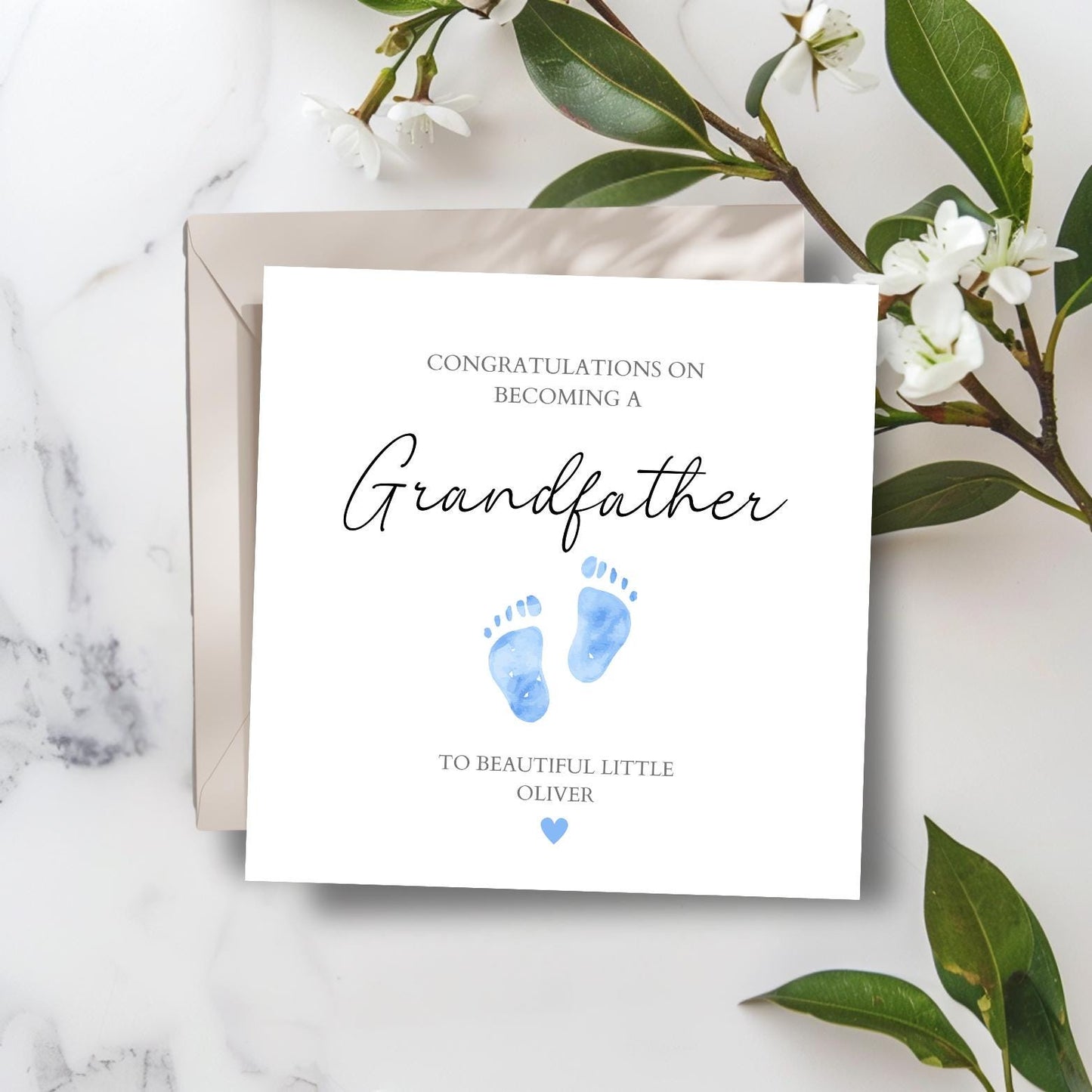 Personalised New Grandma Card, Personalised New Grandparent Card, Congratulations on becoming grandparents card, Grandma, Grandpa Card