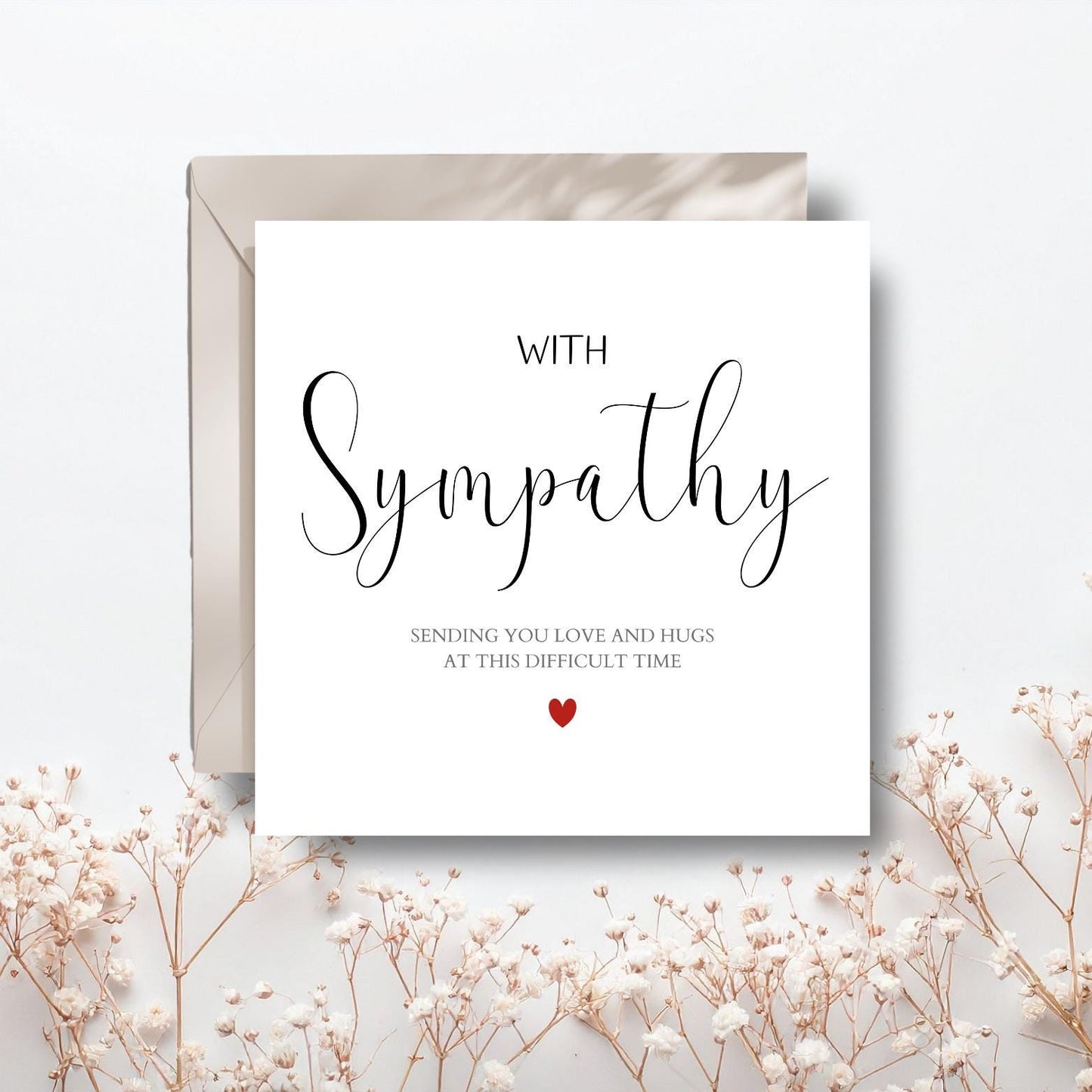 Calligraphy Sympathy Card, Bereavement Card, Sorry For Your Loss Card, Thinking of You Card, Beautiful Soul Beautiful Memories Card