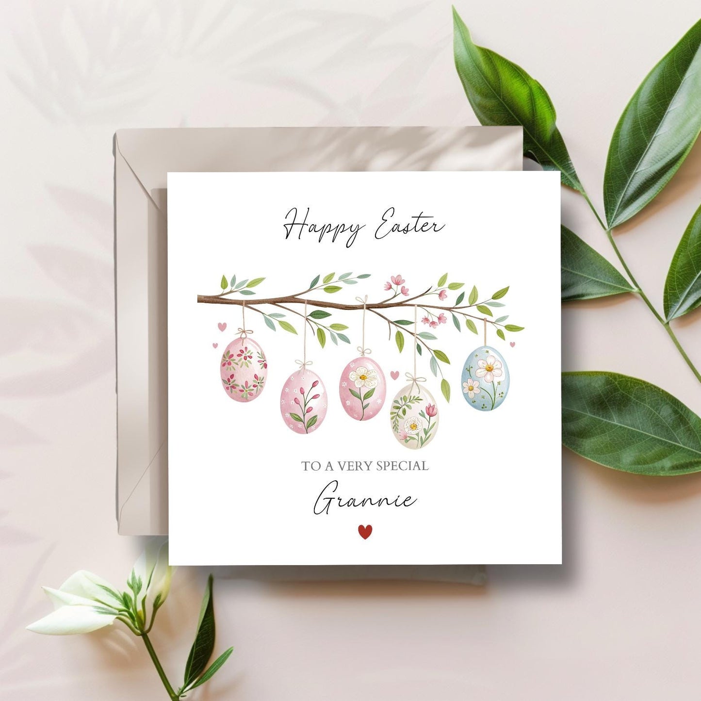 Personalised Grandparents Easter Card, Eggs Easter Card, Grandma Easter Card, Easter Card For Grandparents, Grandpa, Nana,Any Relation