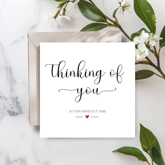 Calligraphy Sympathy Card, Bereavement Card, Sorry For Your Loss Card, Thinking of You Card, Beautiful Soul Beautiful Memories Card