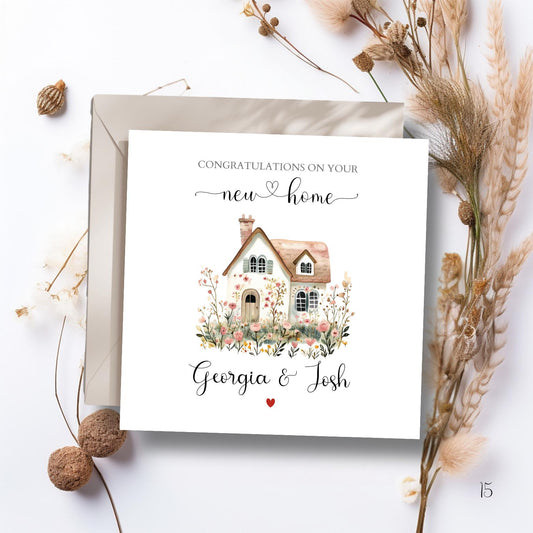 Personalised New Home Card, Happy Dream Home Card, First Home Together Card, Forever Home Card, Neutral New Home Card
