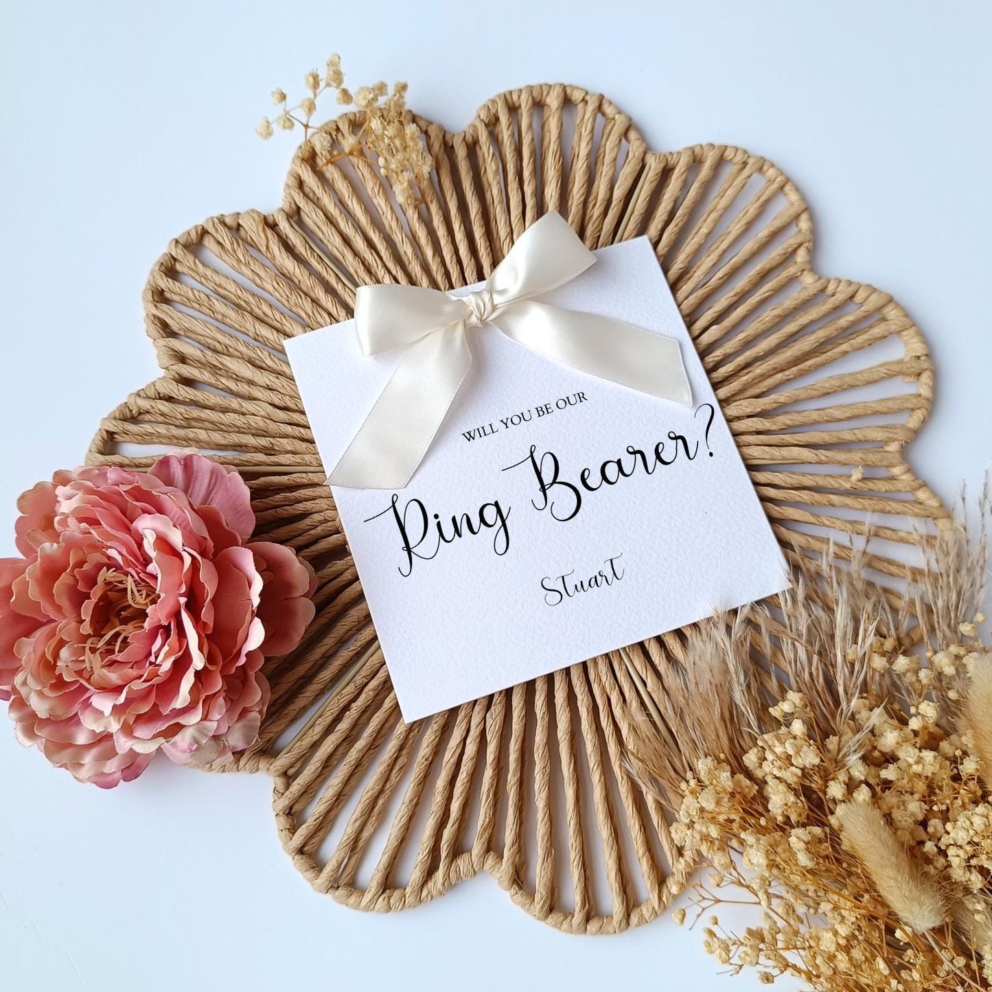 Will You Be Our Witness Card, Witness Proposal Card, Personalised Wedding Proposal Cards, Card For Witness, Wedding Cards, Handmade Ribbon