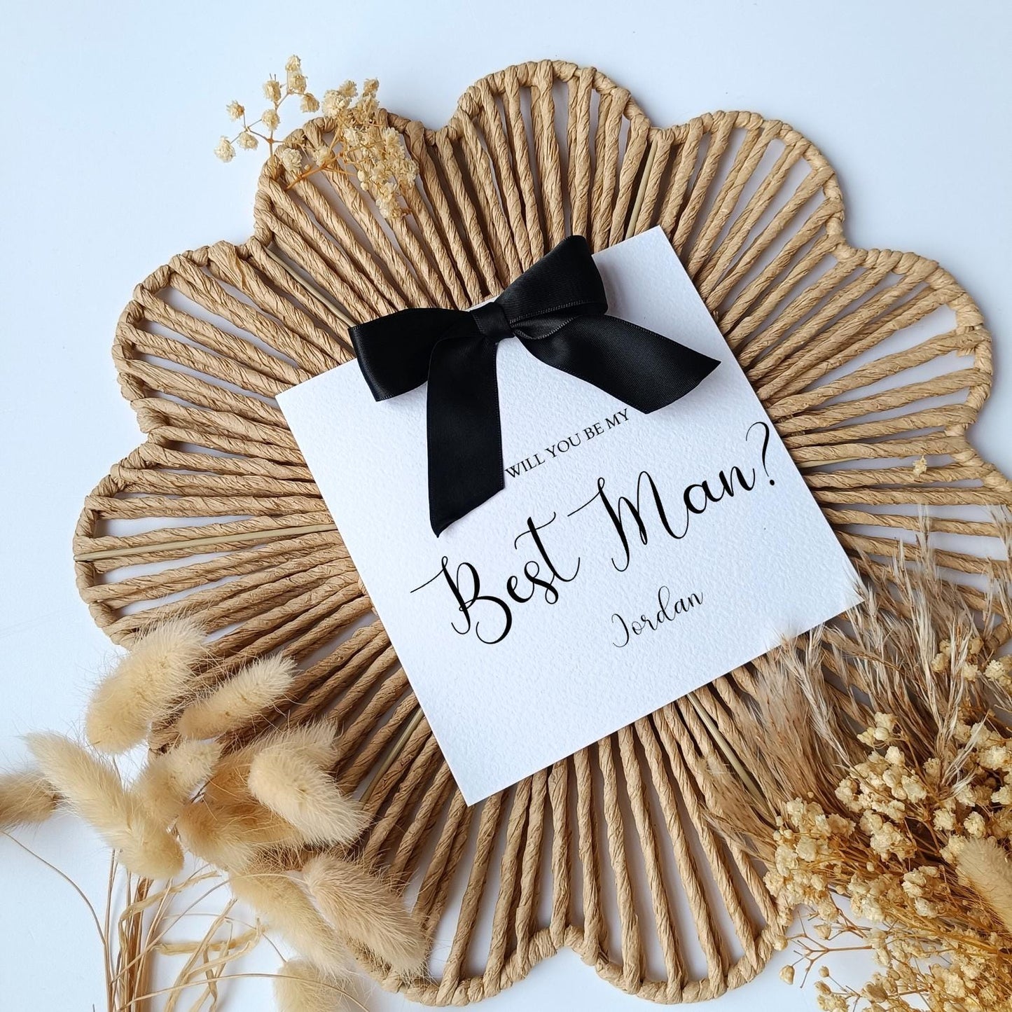 Will You Be Our Witness Card, Witness Proposal Card, Personalised Wedding Proposal Cards, Card For Witness, Wedding Cards, Handmade Ribbon