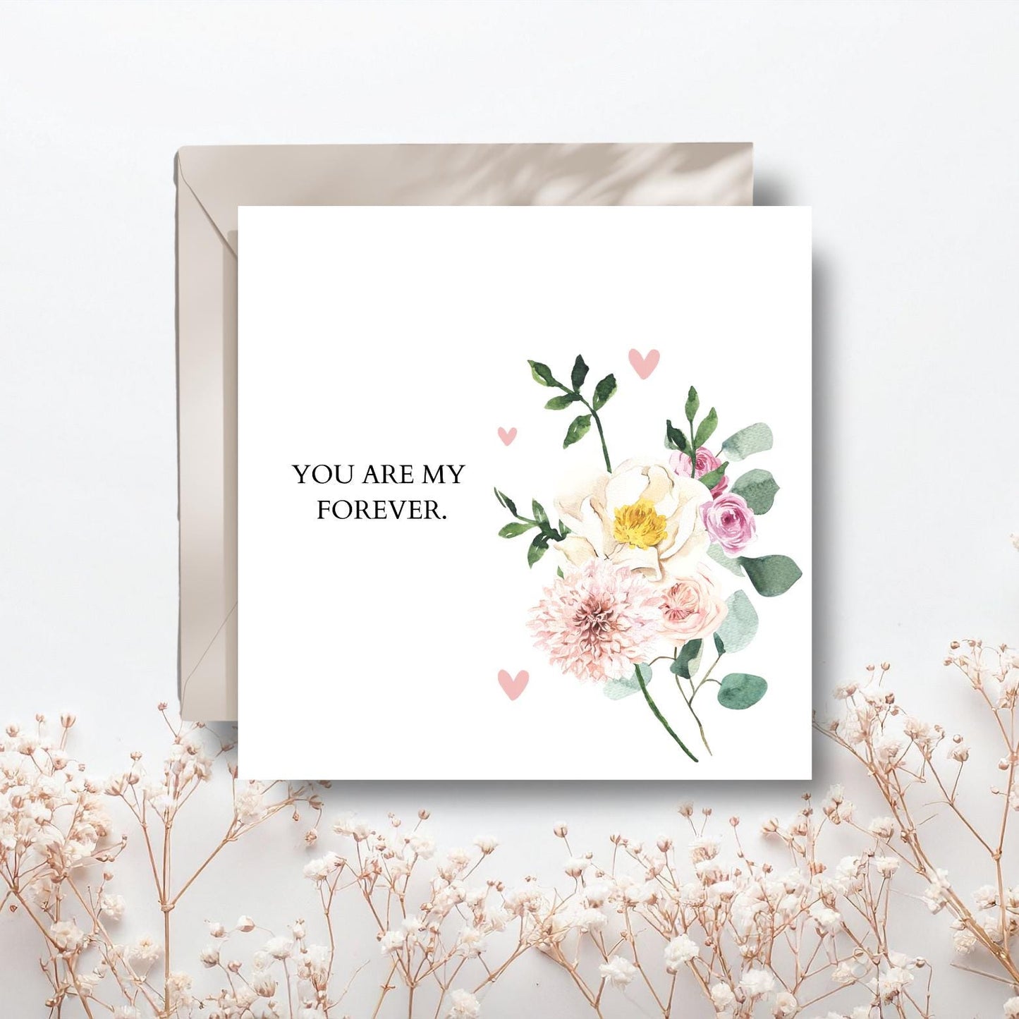 Personalised You are My Forever Love Card, Romantic Card, Valentine's Day Card, Married Valentine Card for Husband, Girlfriend, Fiancé, Wife