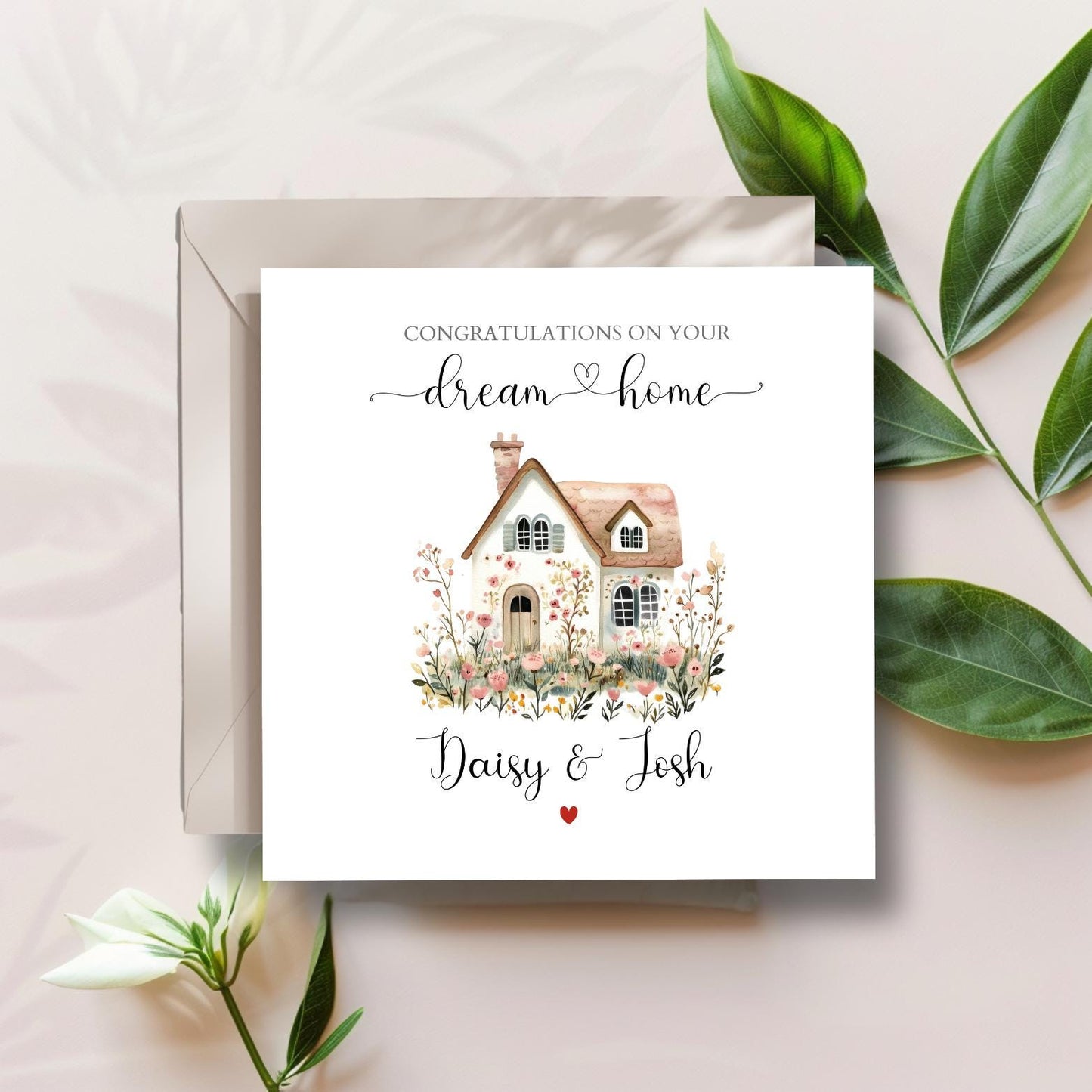 Personalised New Home Card, Happy Dream Home Card, First Home Together Card, Forever Home Card, Neutral New Home Card