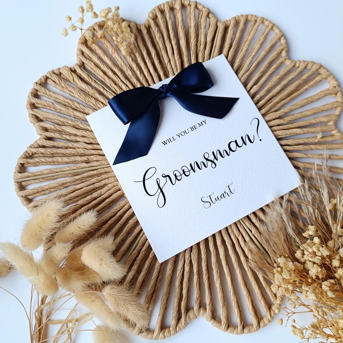 Will You Be Our Ring Bearer Card, Ring Bearer Proposal Card, Personalised Wedding Proposal Cards, Card For Ring Bearer, Handmade Ribbon