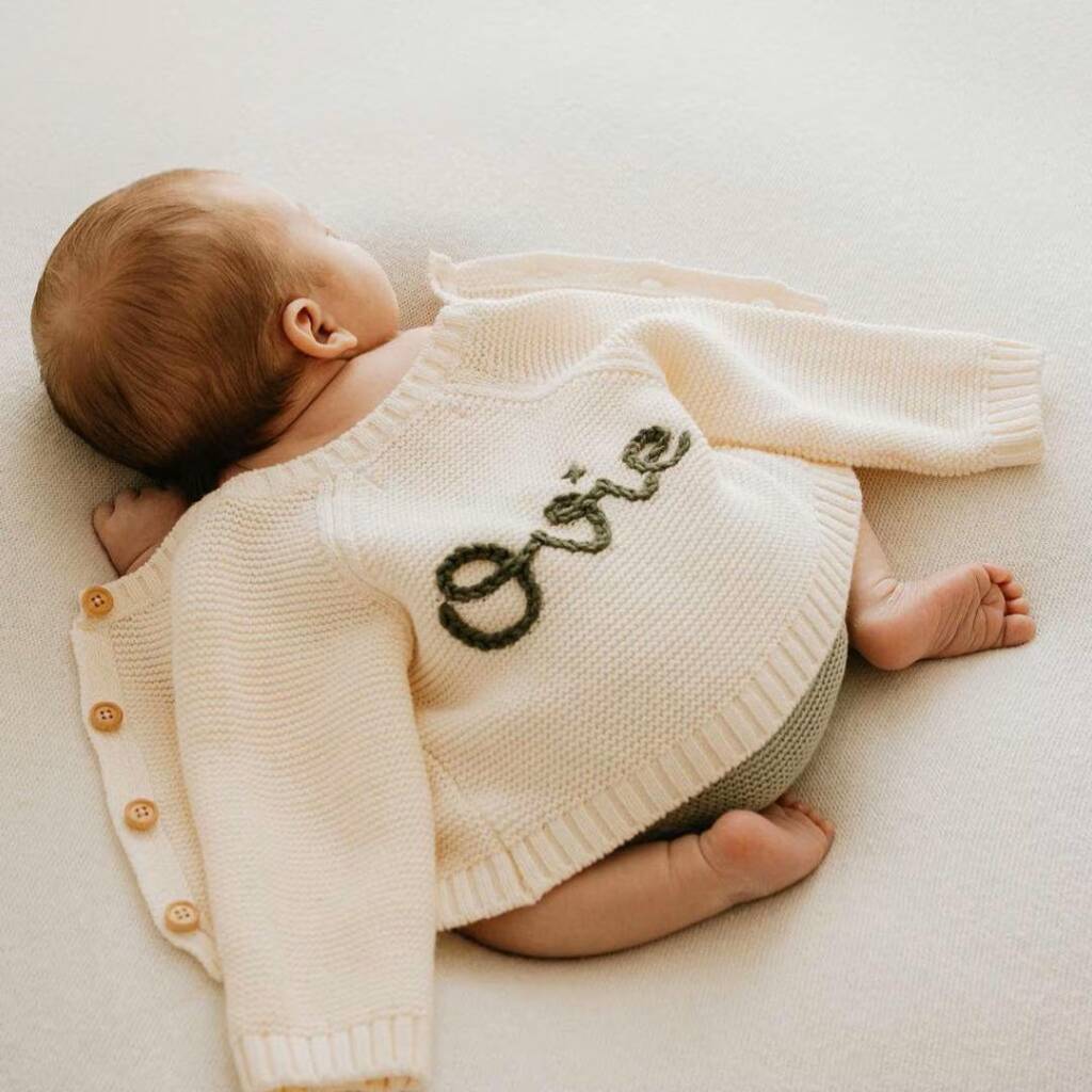 Personalised Christmas Cream Cardigan