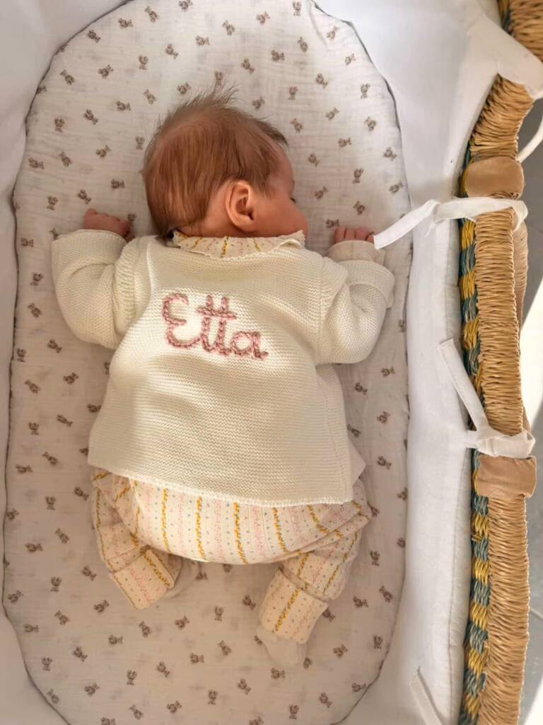Personalised Christmas Cream Cardigan