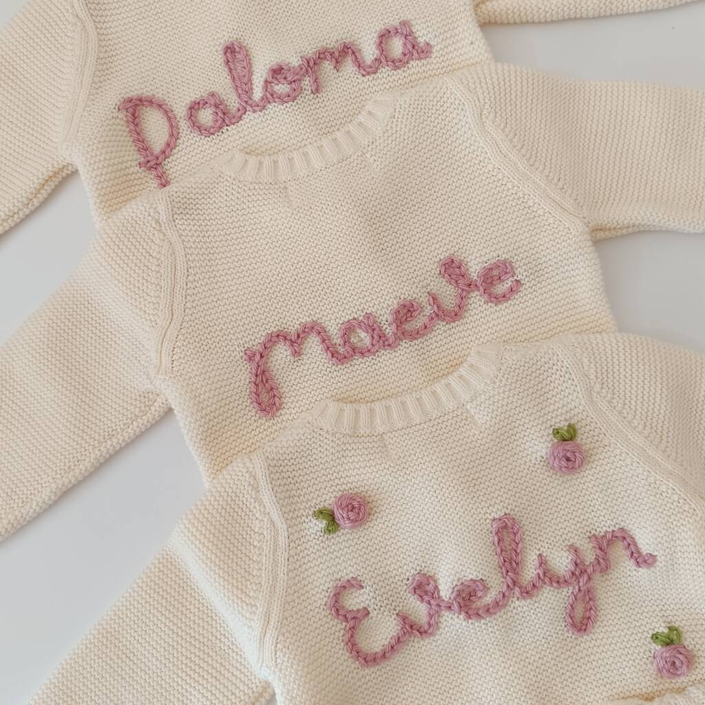 Personalised Christmas Cream Cardigan