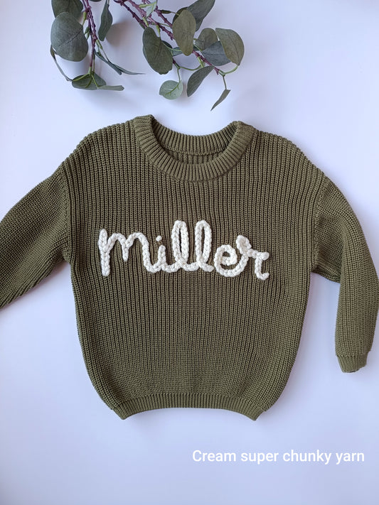 SALE Pine Name Oversized Jumper