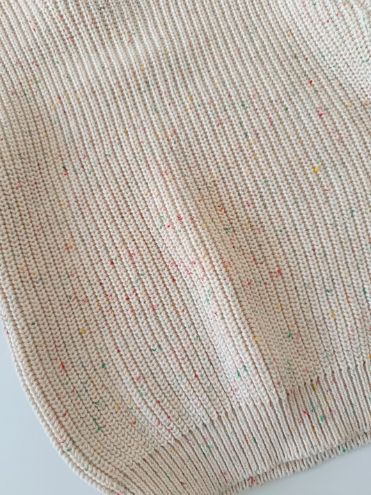 LAST ONE Cream Confetti Jumper 12-18m