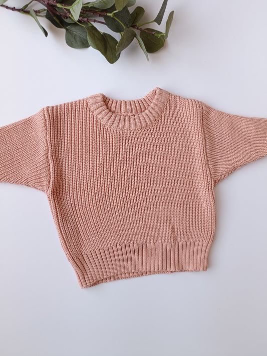 SALE Dusky Rose Jumper 0-6m